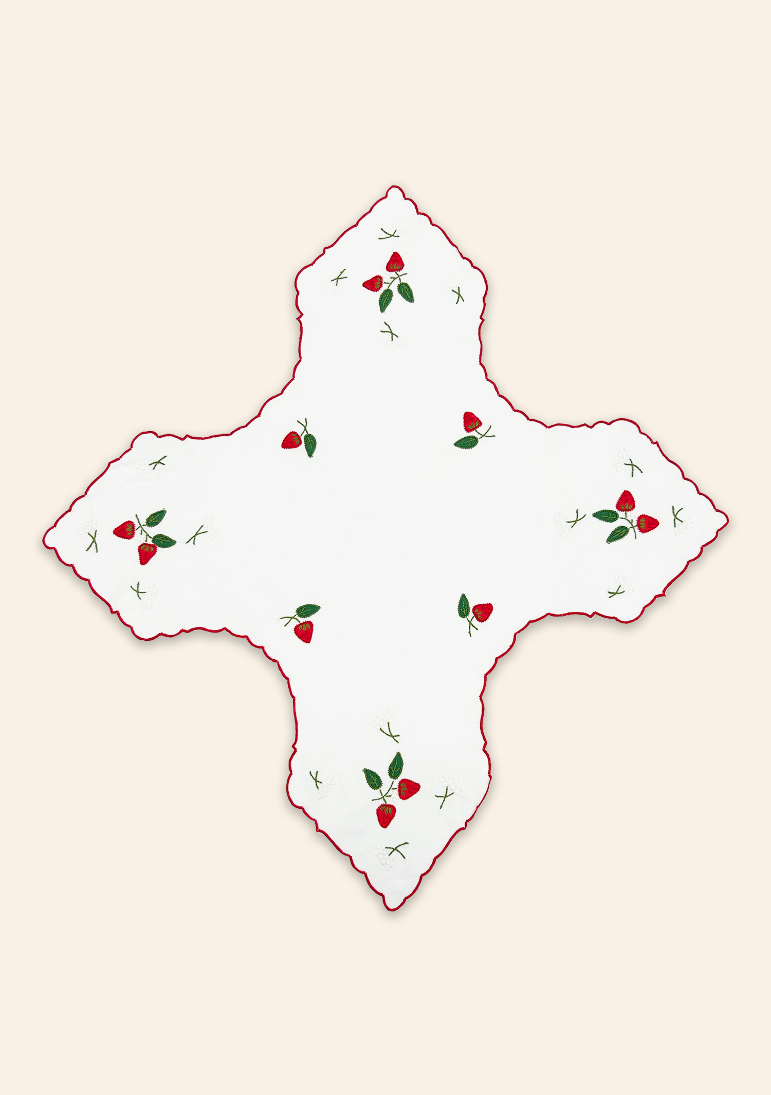 Strawberry Bread Basket Liner