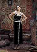 Ranya Skirt Black with Mirror Work Embroidery