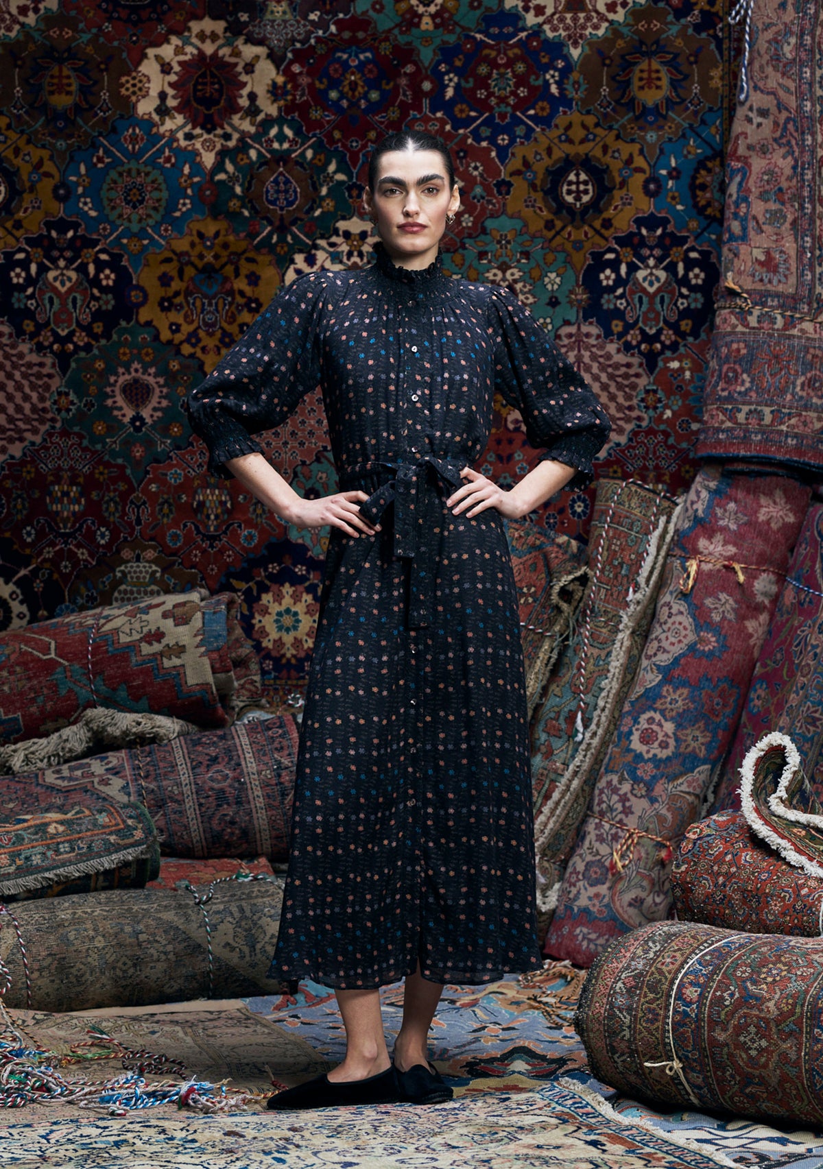 Alexia Dress Alpine Song Black