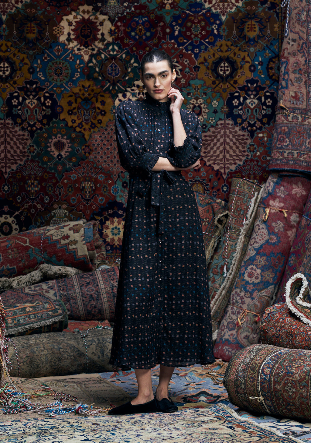 Alexia Dress Alpine Song Black