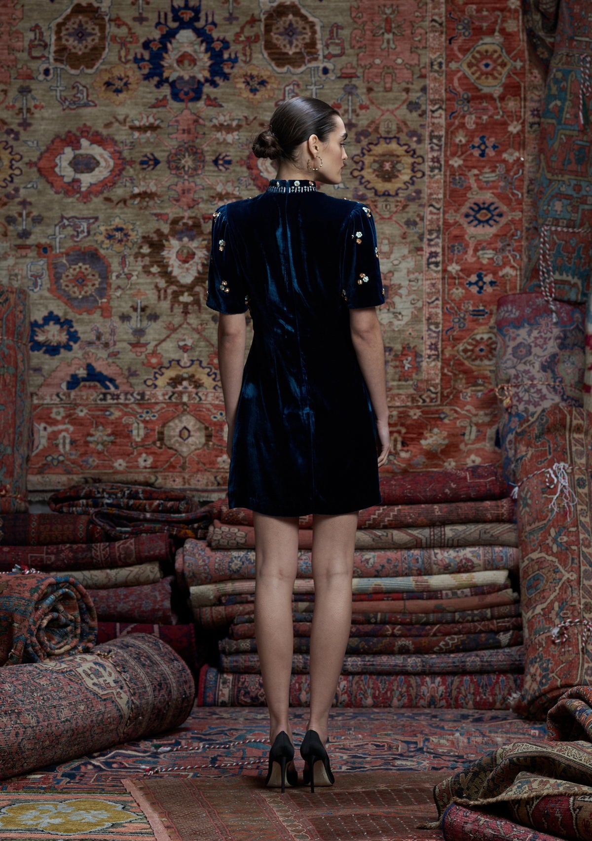 Anita Dress Ink Blue