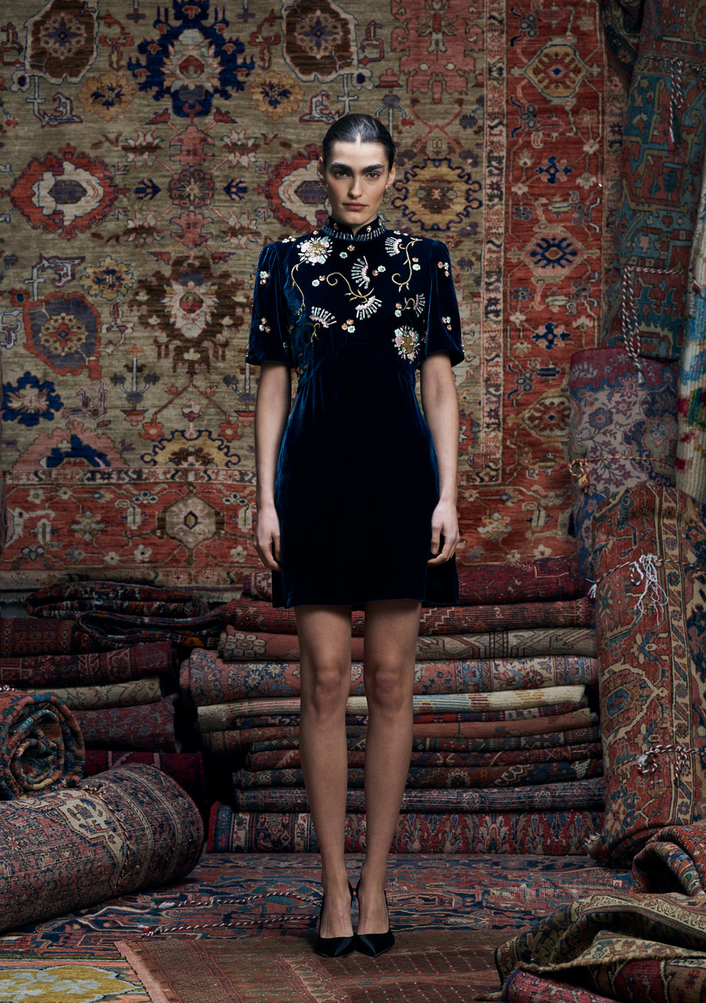 Anita Dress Ink Blue