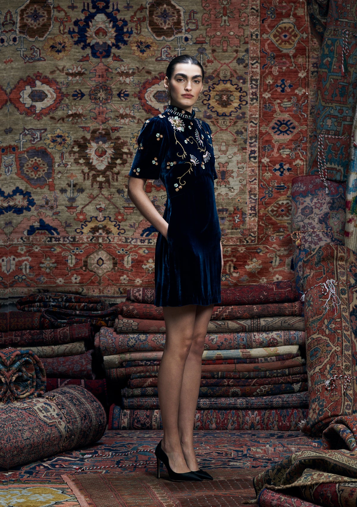 Anita Dress Ink Blue