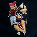 Carolina Jacket Black with Kinfolk Embroidery