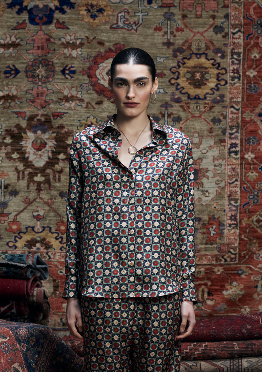 Fern Shirt Golshan Grid