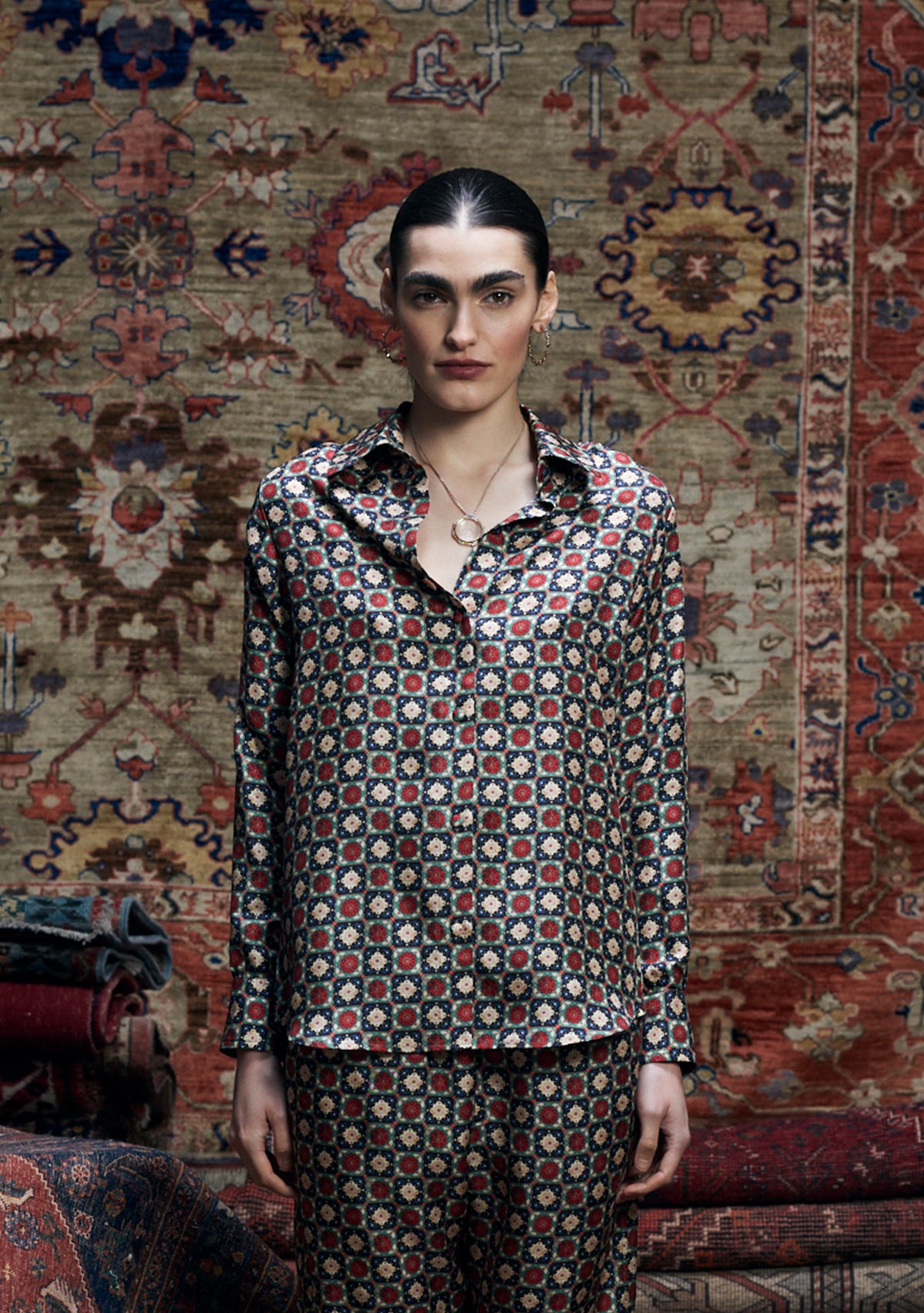 Fern Shirt Golshan Grid