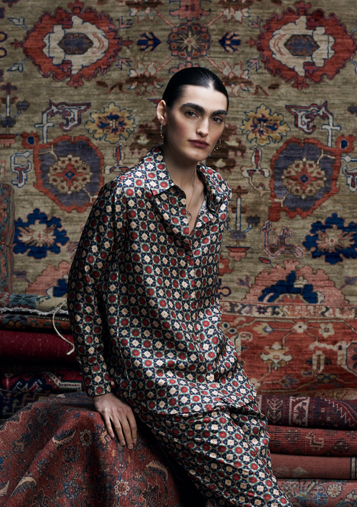 Fern Shirt Golshan Grid