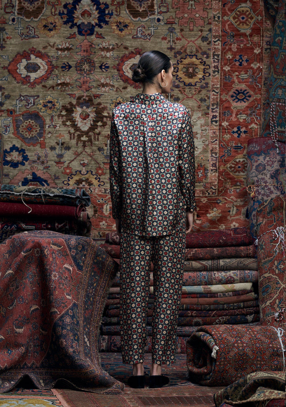 Fern Pants Golshan Grid