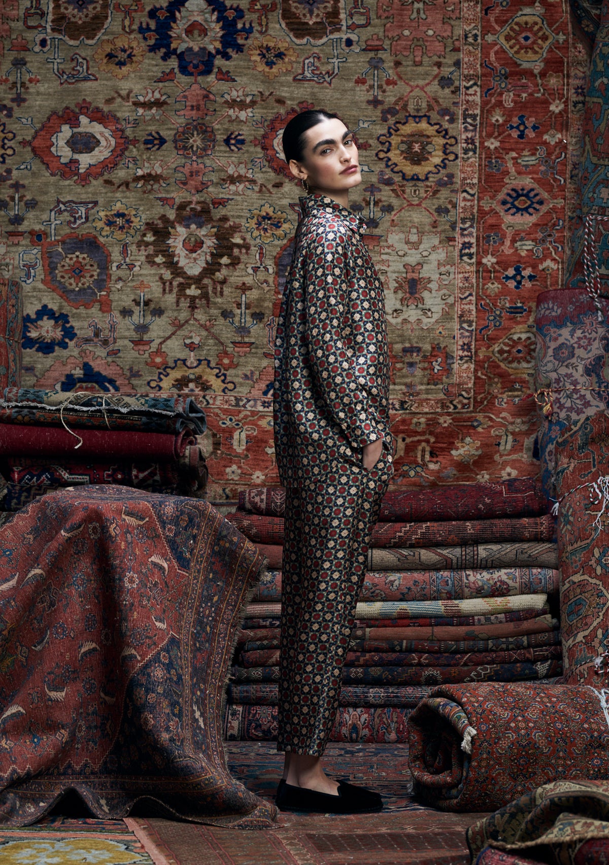 Fern Pants Golshan Grid