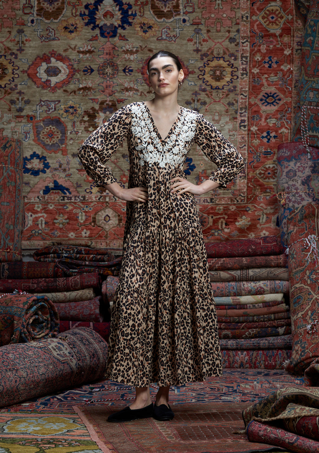 Frangipani Dress Muzungu Leopard