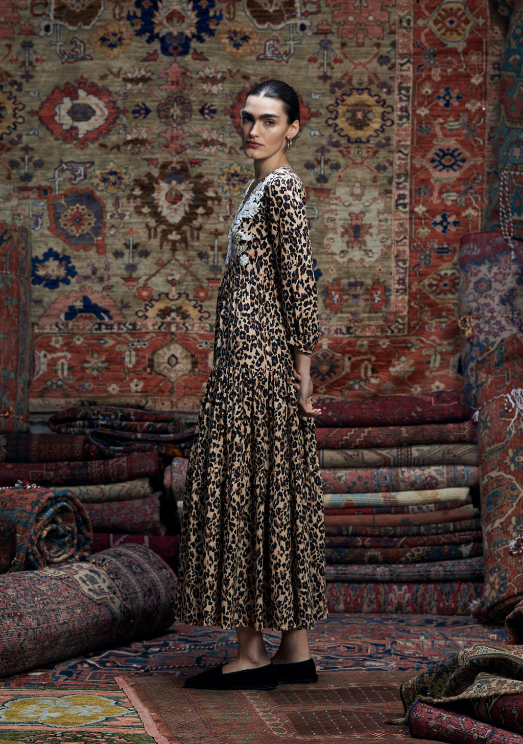 Frangipani Dress Muzungu Leopard