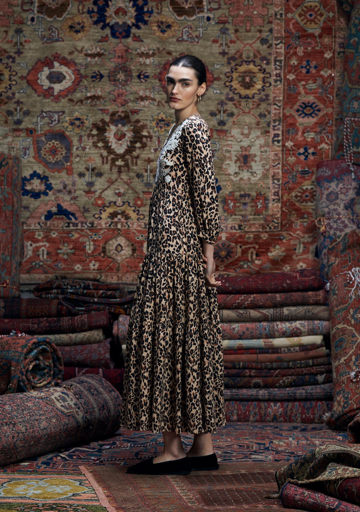 Frangipani Dress Muzungu Leopard