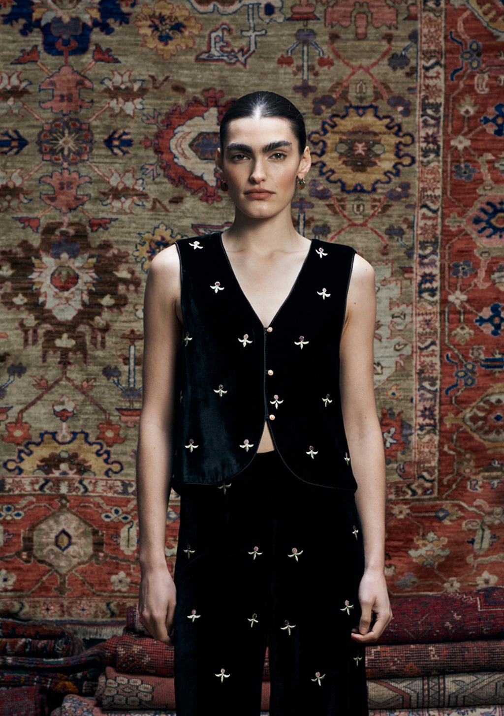 Jaleh Gilet Black