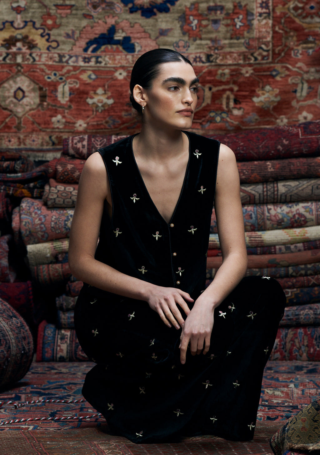 Jaleh Gilet Black