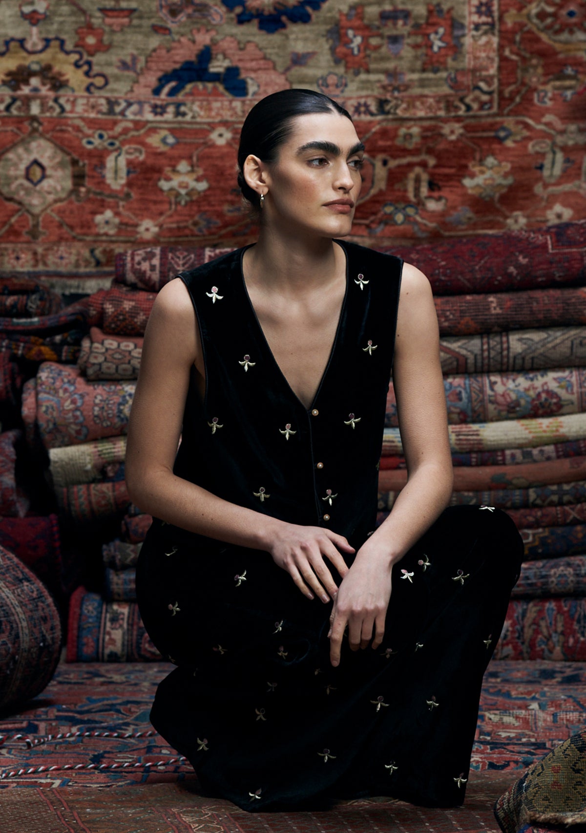 Jaleh Gilet Black