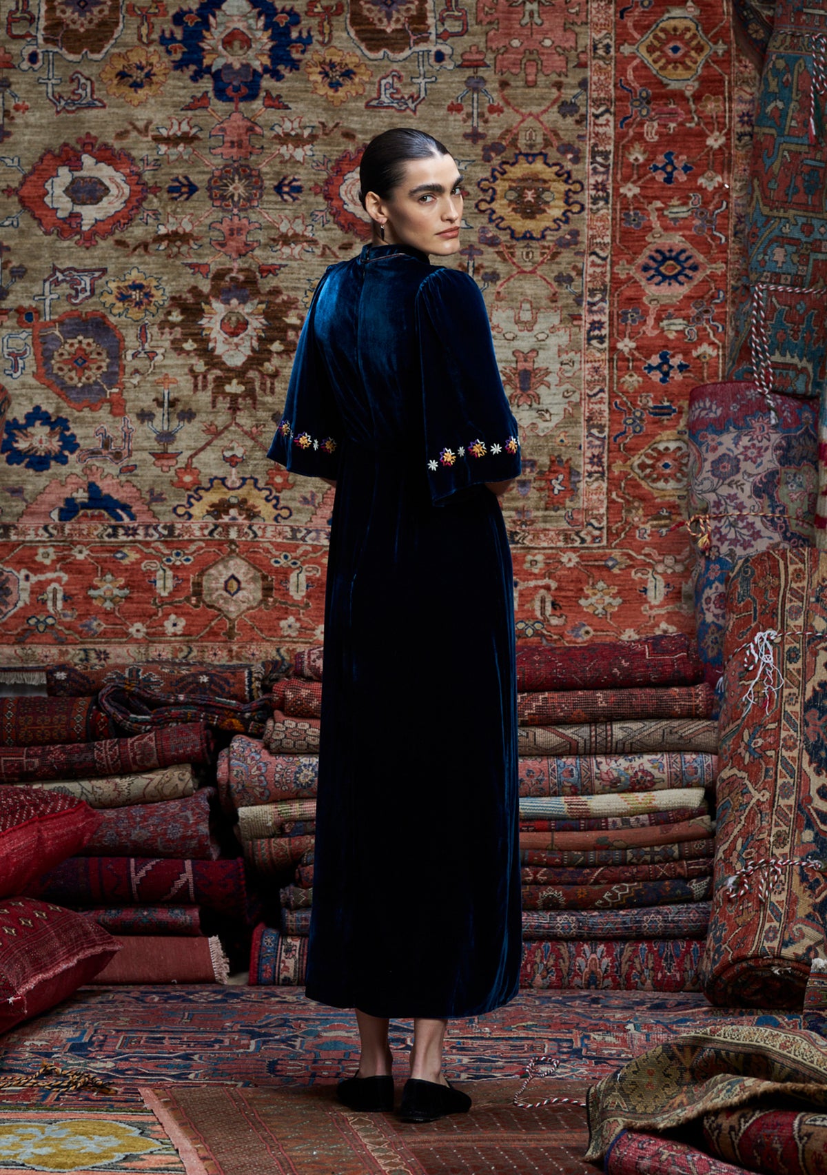 Lydia Dress Ink Blue
