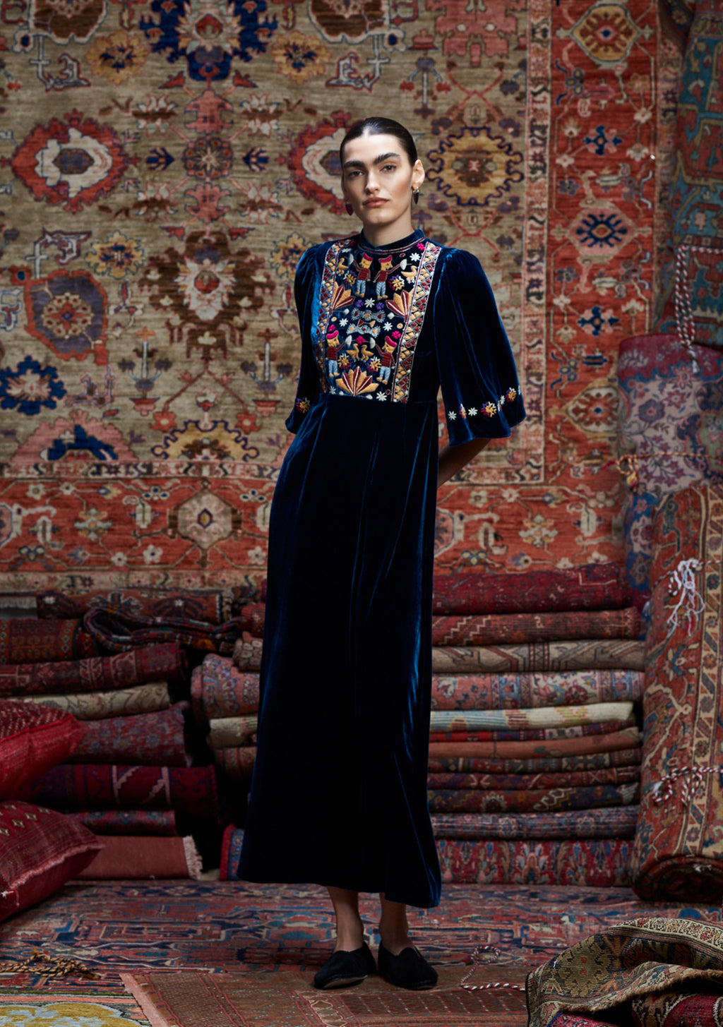 Lydia Dress Ink Blue