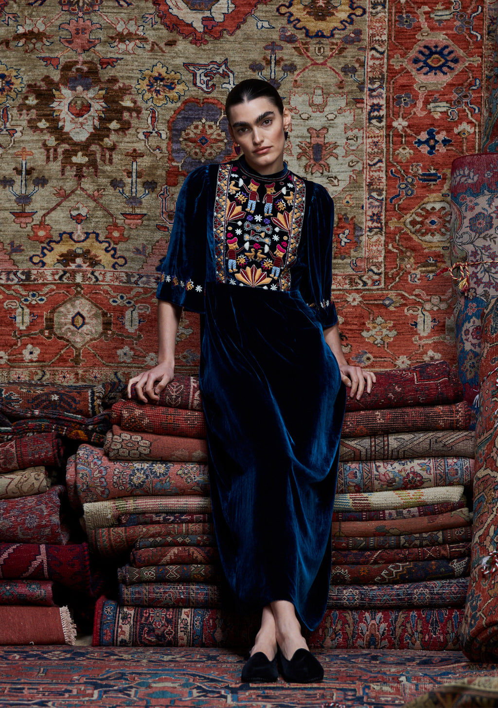 Lydia Dress Ink Blue