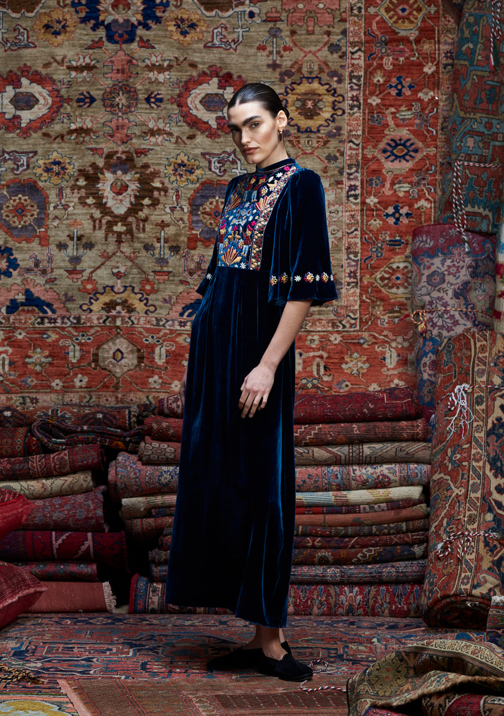 Lydia Dress Ink Blue