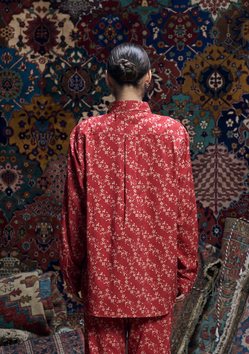Mens Beau Shirt Whirling Buds