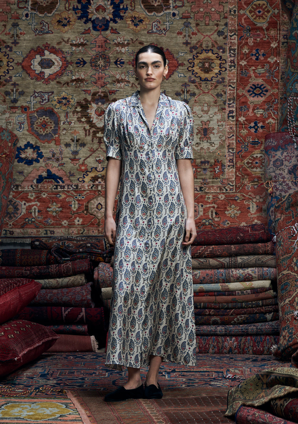Roxana Dress Boteh Bloom