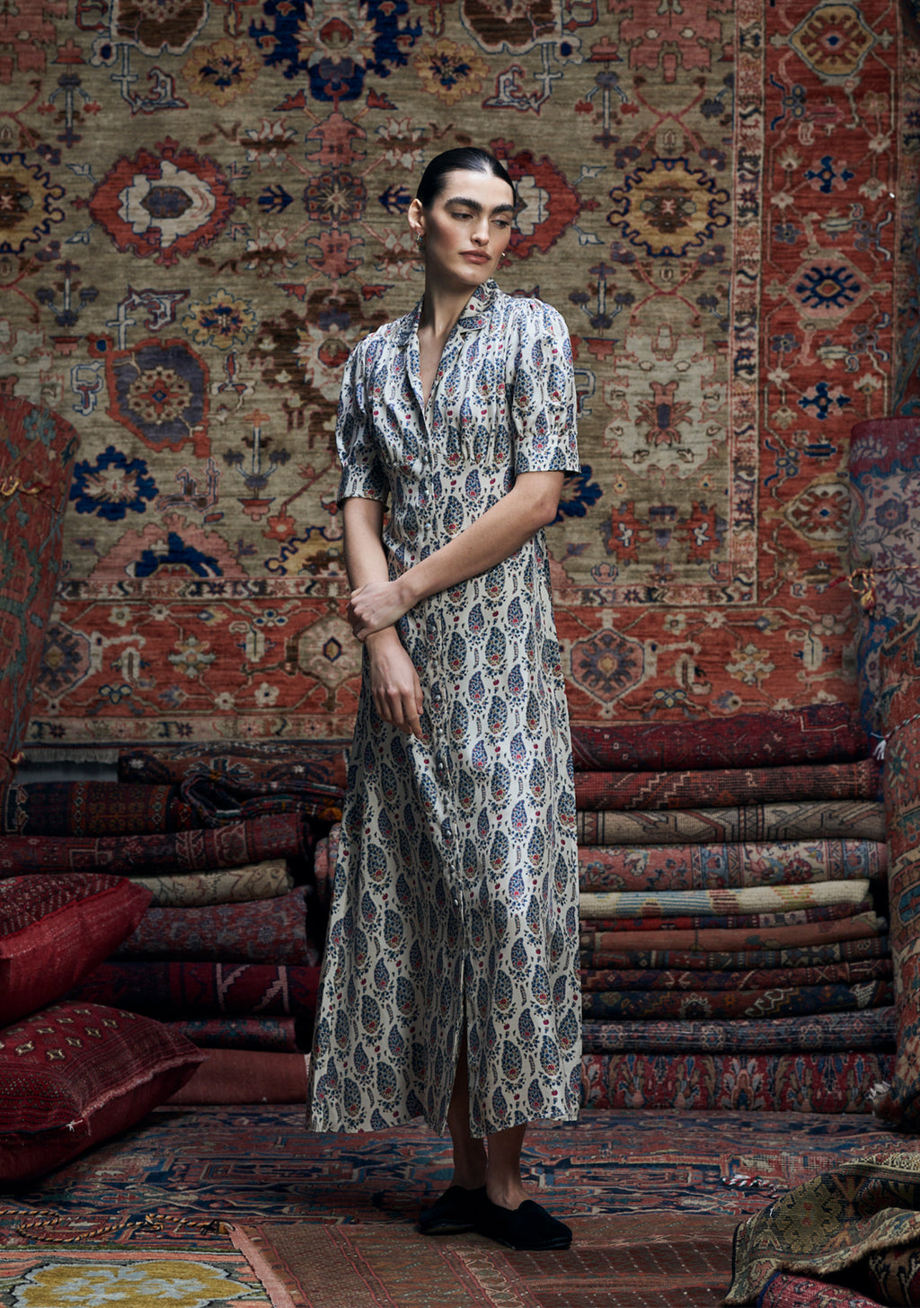 Roxana Dress Boteh Bloom