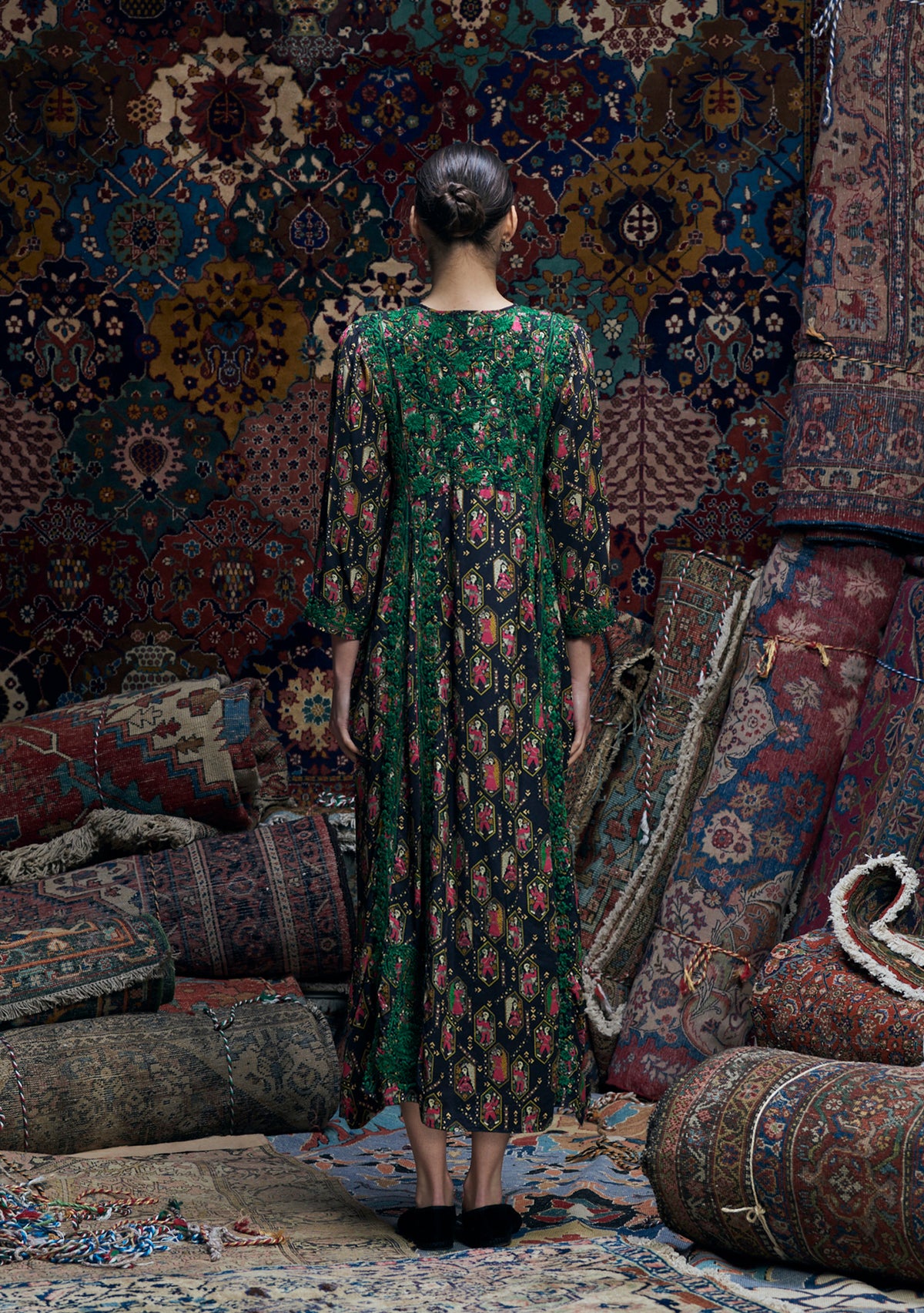Silk Embroidered Dress Community