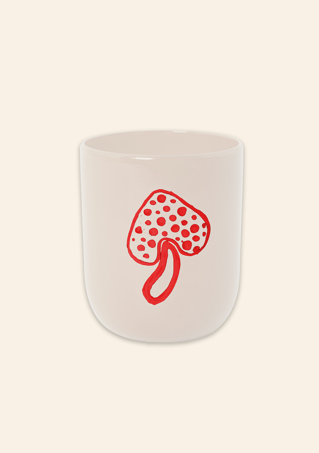 Mushroom Tumbler Cream