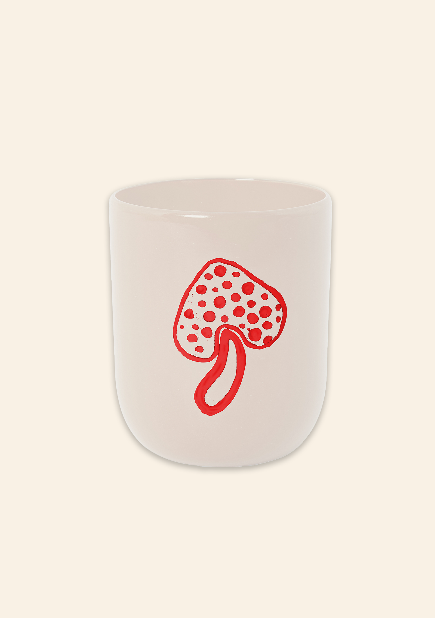 Mushroom Tumbler Cream