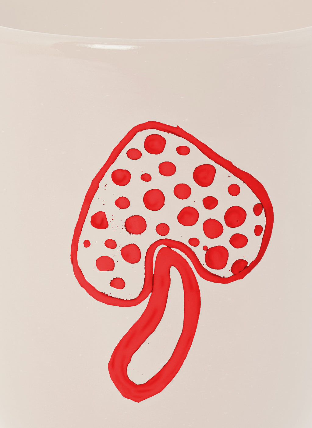 Mushroom Tumbler Cream