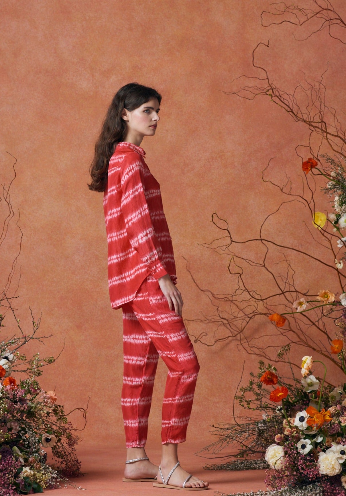 Fern Pants Shibori Coral