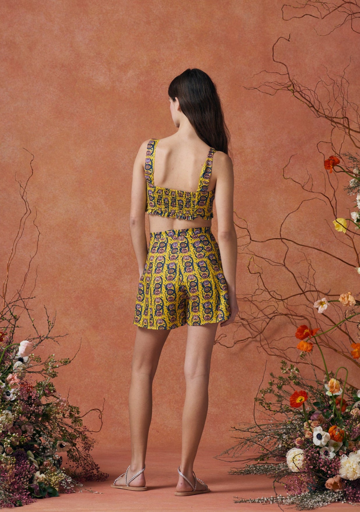 June Shorts Serpent Yellow