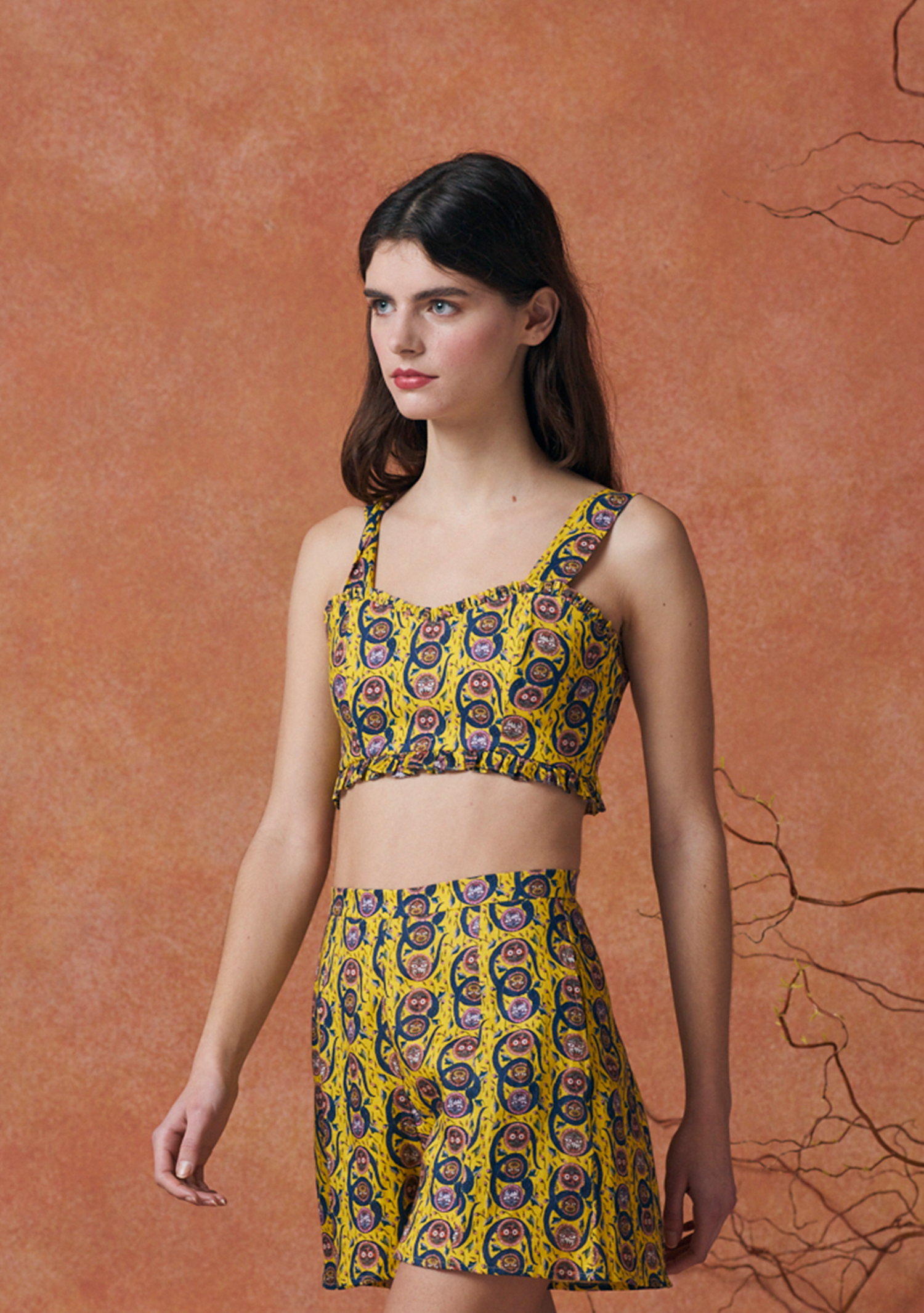 Stephanie Top Serpent Yellow