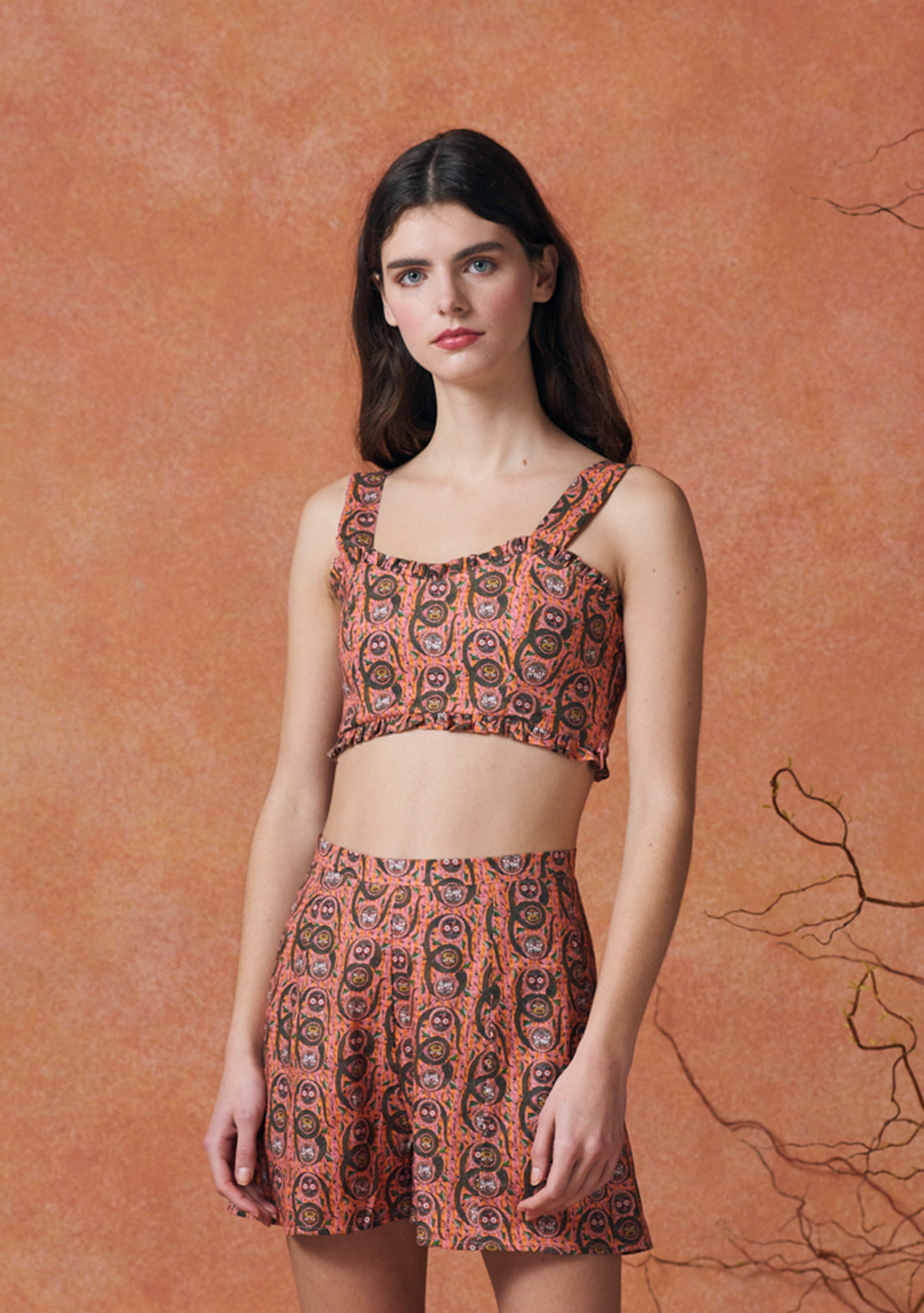 Stephanie Top Serpent Pink Sunset