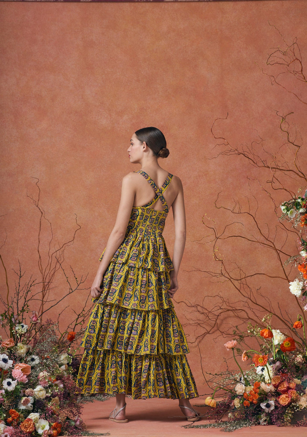 Iman Dress Serpent Yellow