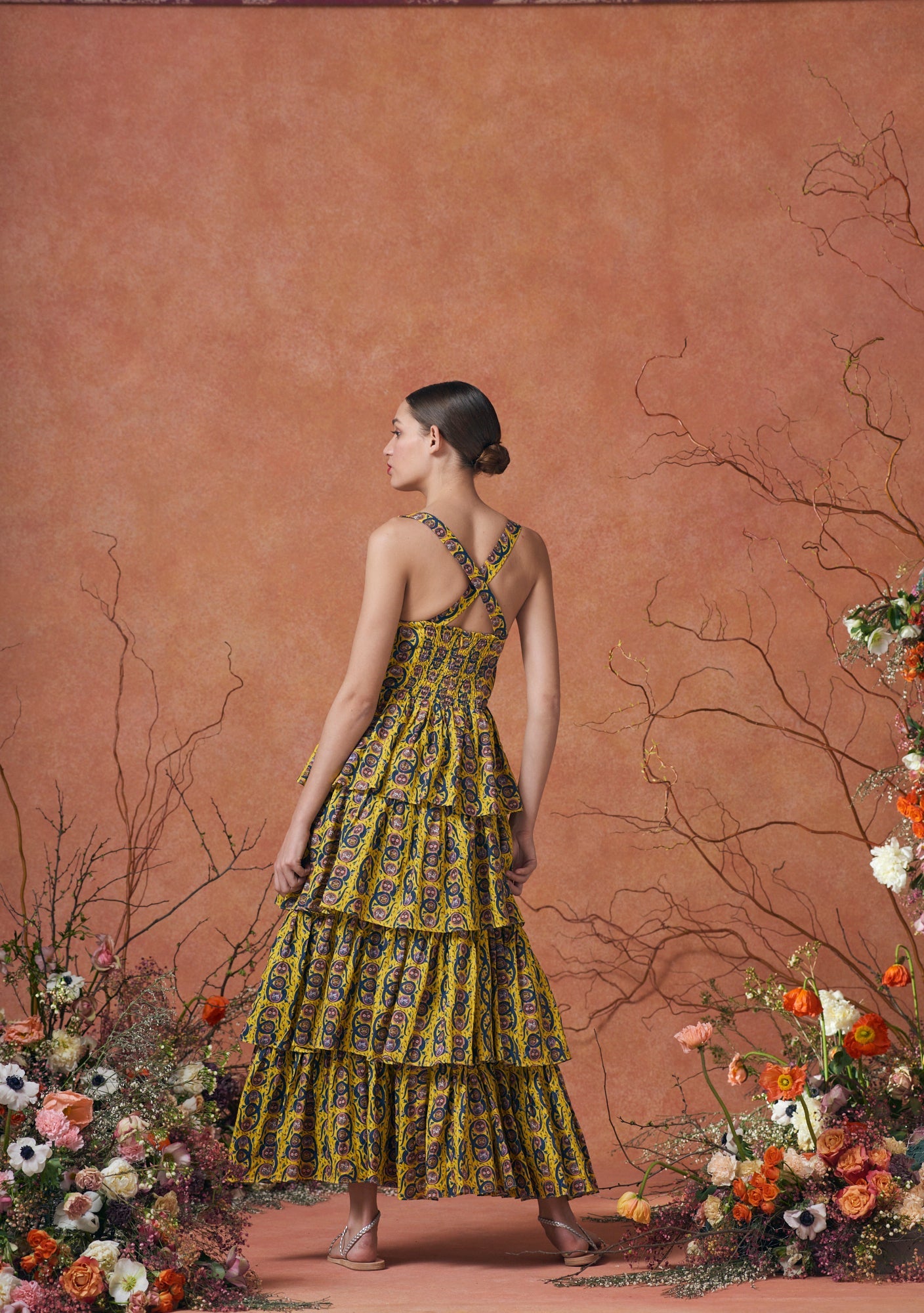 Iman Dress Serpent Yellow