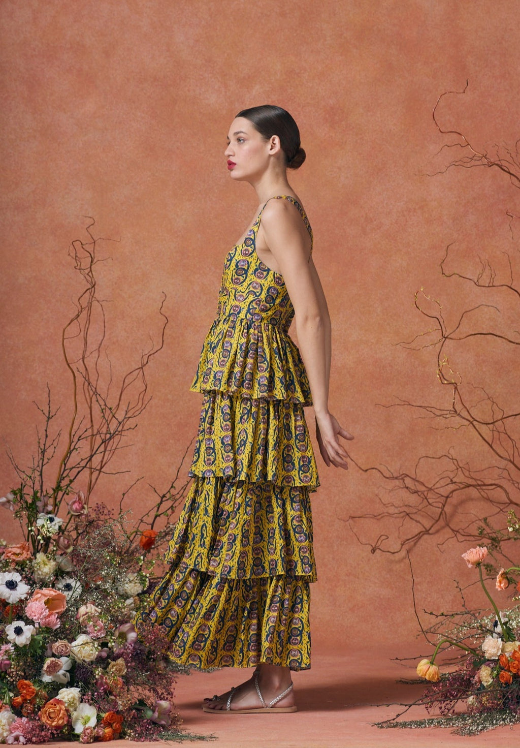 Iman Dress Serpent Yellow