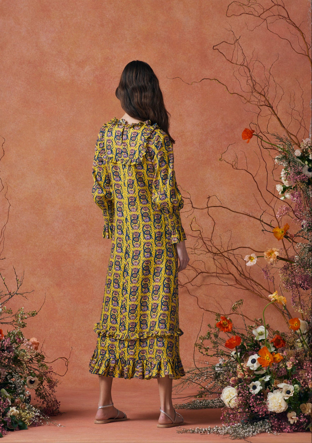 Daphne Dress Serpent Yellow