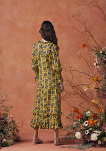 Daphne Dress Serpent Yellow