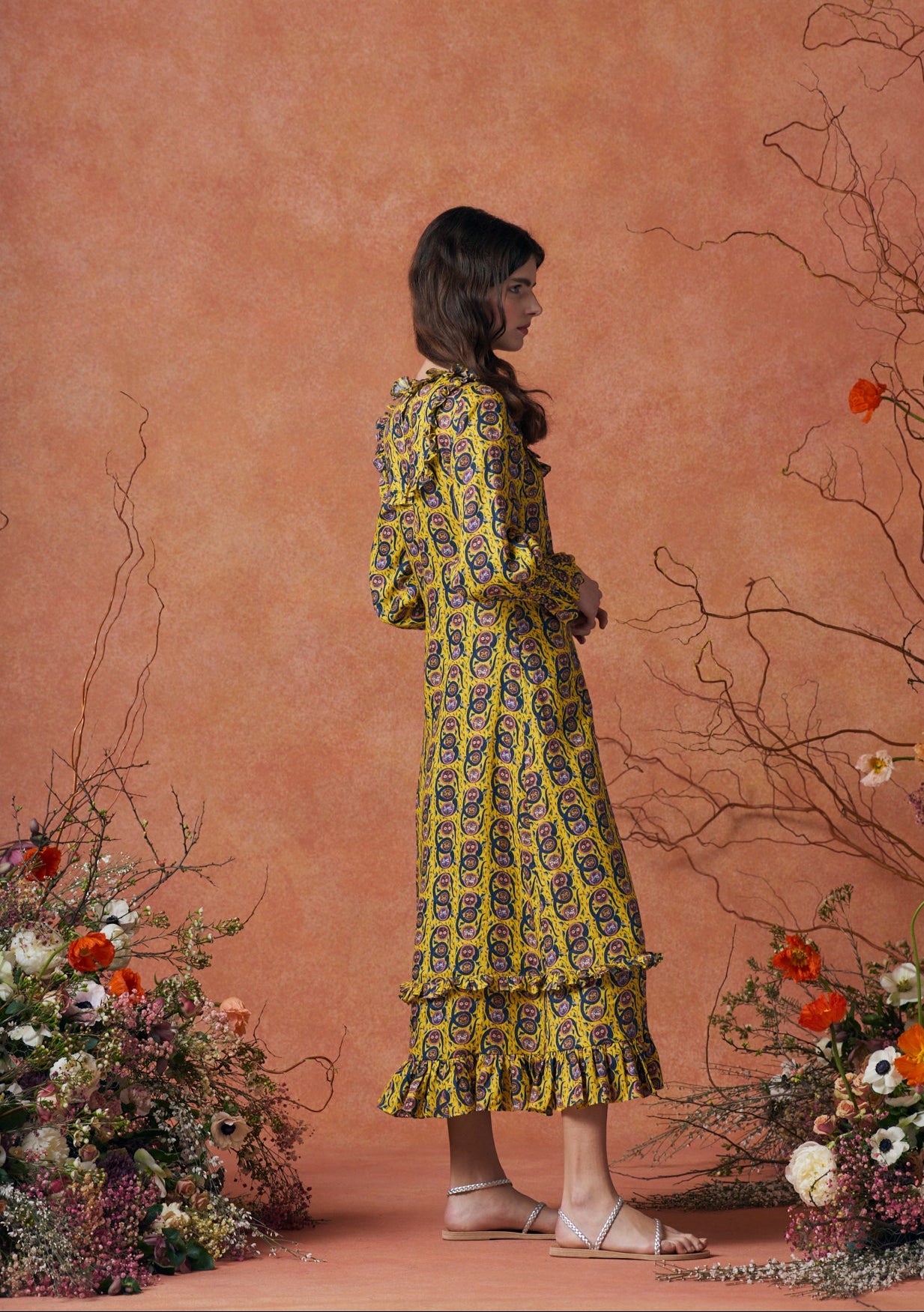 Daphne Dress Serpent Yellow