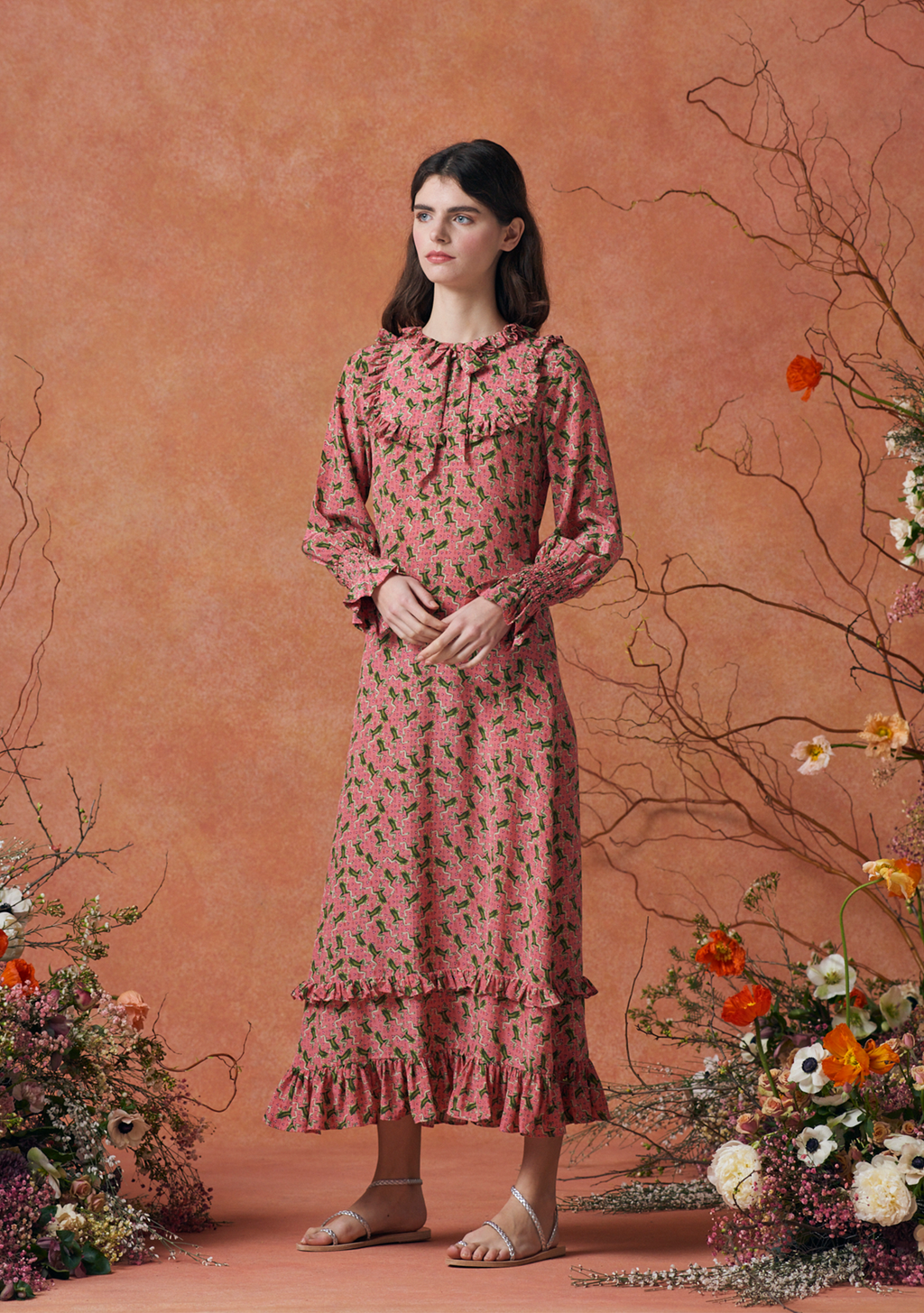 Daphne Dress Frog Blossom
