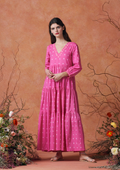 Frangipani Dress Shibori Pink