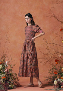 Julia Dress Serpent Pink Sunset