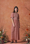 Julia Dress Silk Red Mushroom