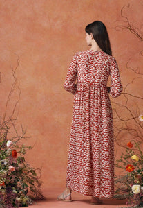 Touba Dress Red Mushroom