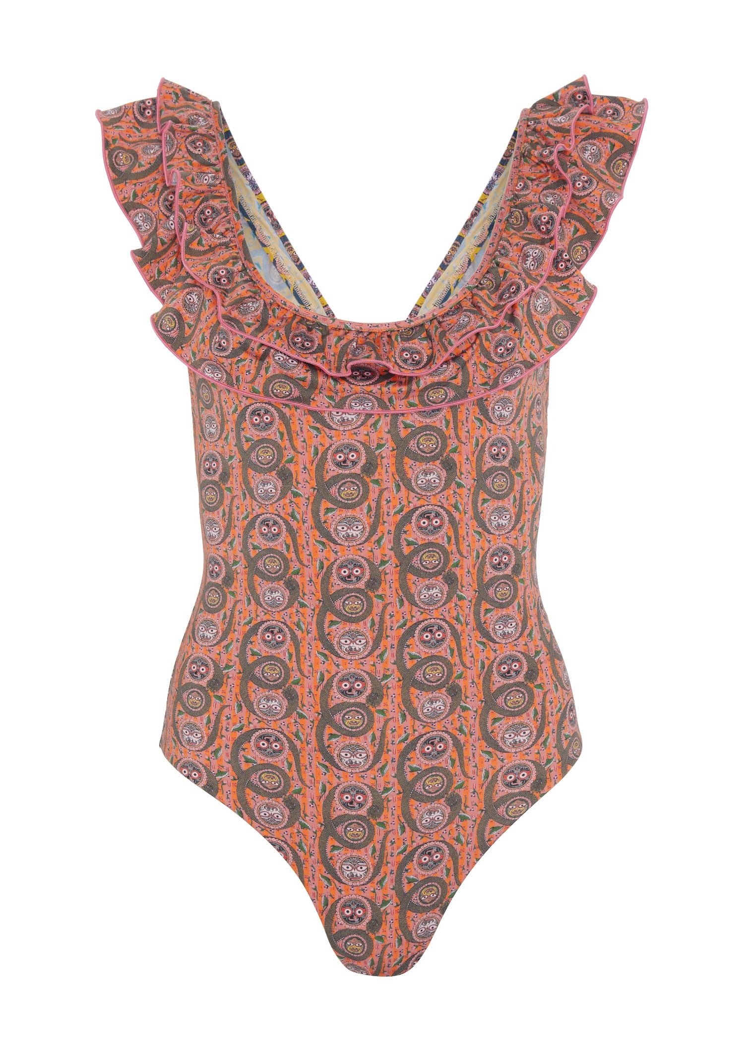 Peony Swimsuit Serpent Pink Sunset