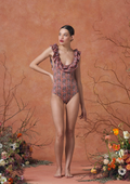 Peony Swimsuit Serpent Pink Sunset