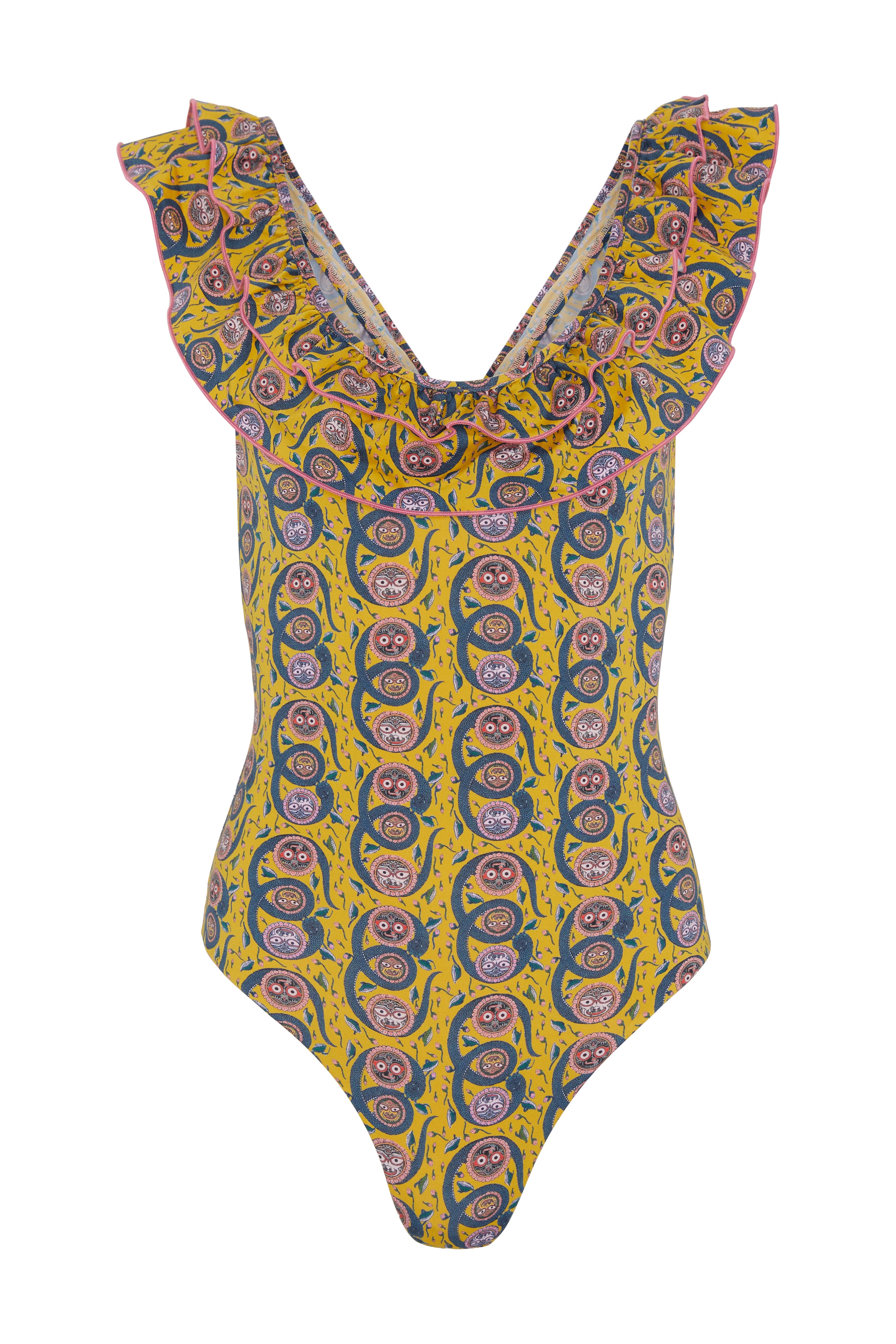 Peony Swimsuit Serpent Yellow