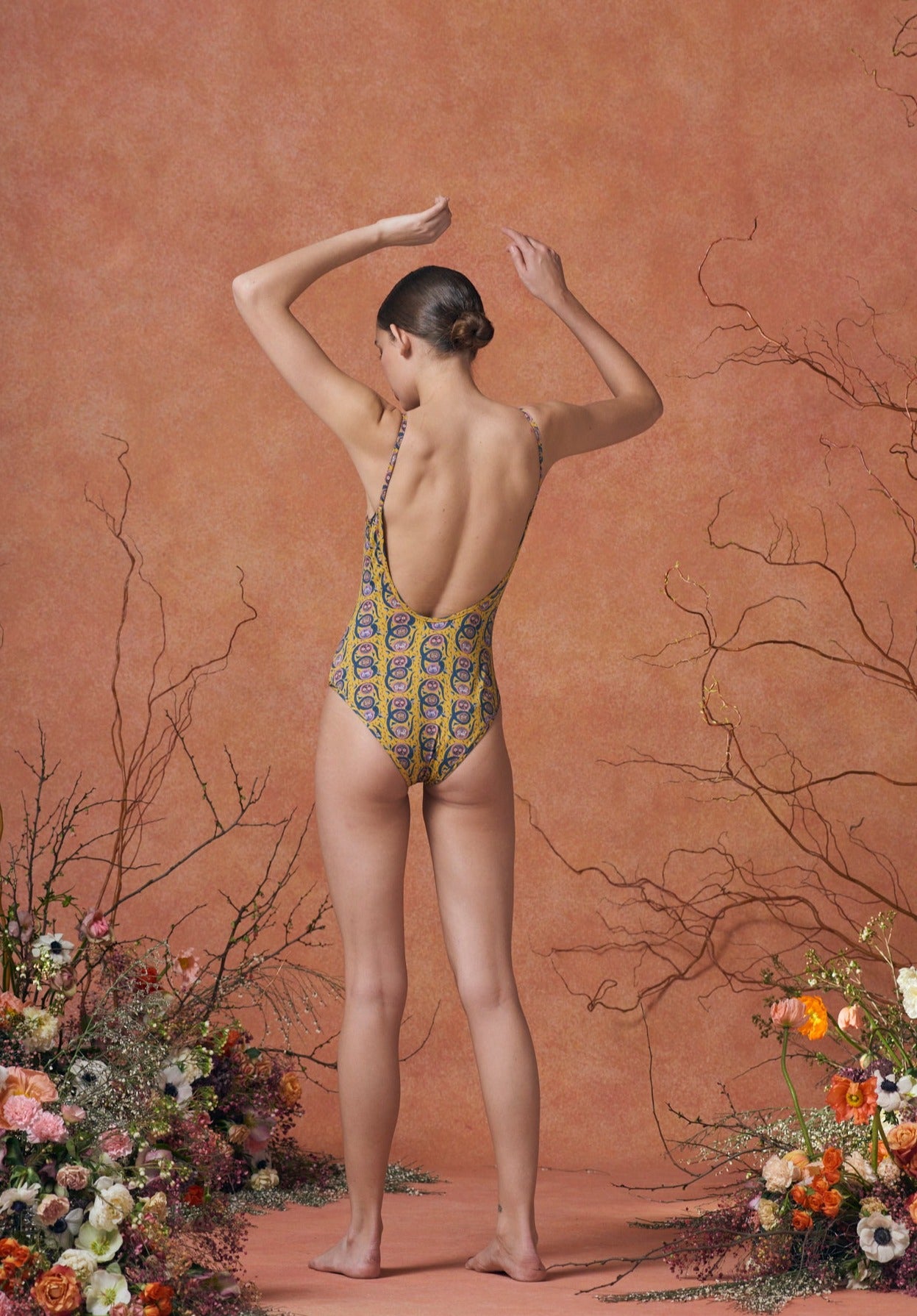 Salma Swimsuit Serpent Yellow