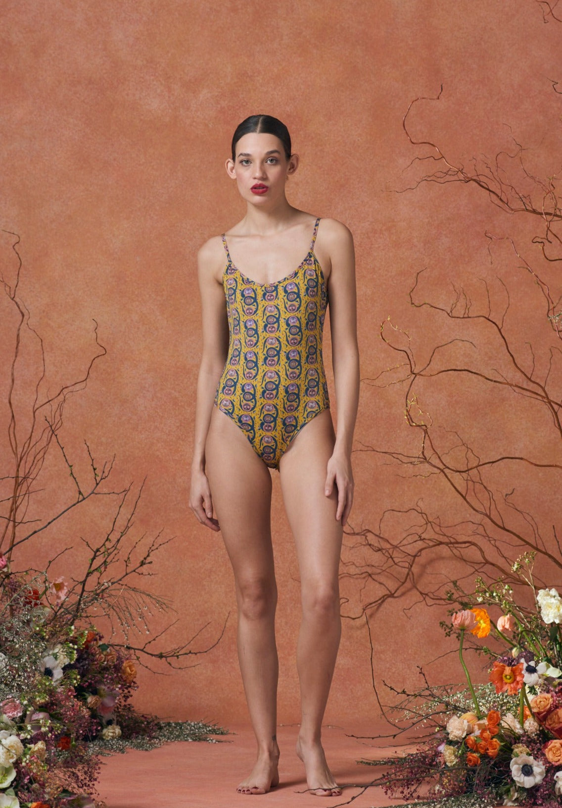 Salma Swimsuit Serpent Yellow